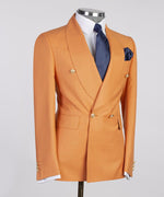 Orange Double Breasted Suit