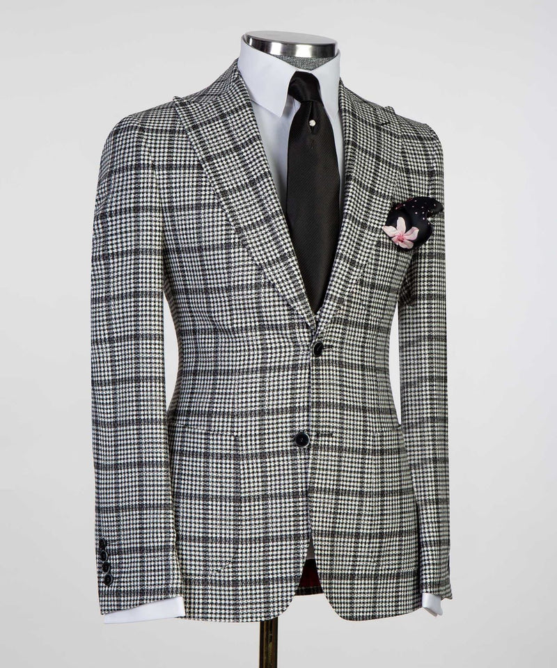 3 pieces Plaid Suit