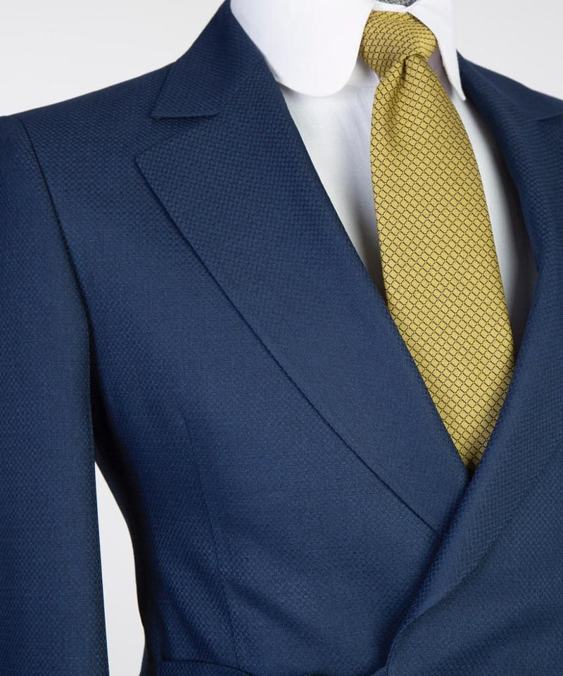 Men’s Navy  blue belted Suit