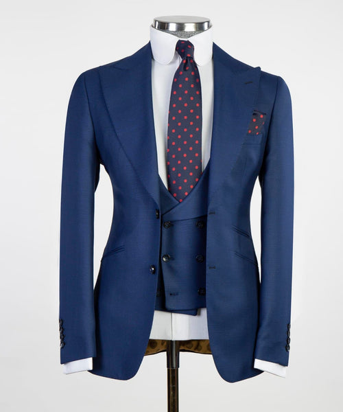 Three pieces Navy Blue Suit