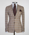 3 pieces Plaid Suit