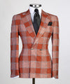 Plaid double breasted Suit