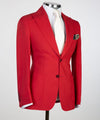 3 pieces Red business suit