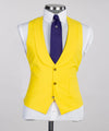 Three pieces Yellow Casual Suit