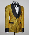 Royal Belted Slash Tuxedo Suit