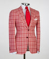 3 pieces Plaid Suit