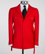 Men’s Red Safari Suit