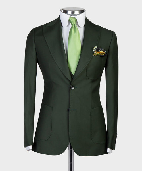 3 pieces Forest Green Suit