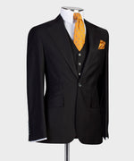 Three pieces Black Business Suit