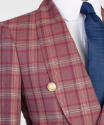 Plaid double breasted Suit