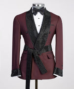 Royal Belted Tuxedo Suit