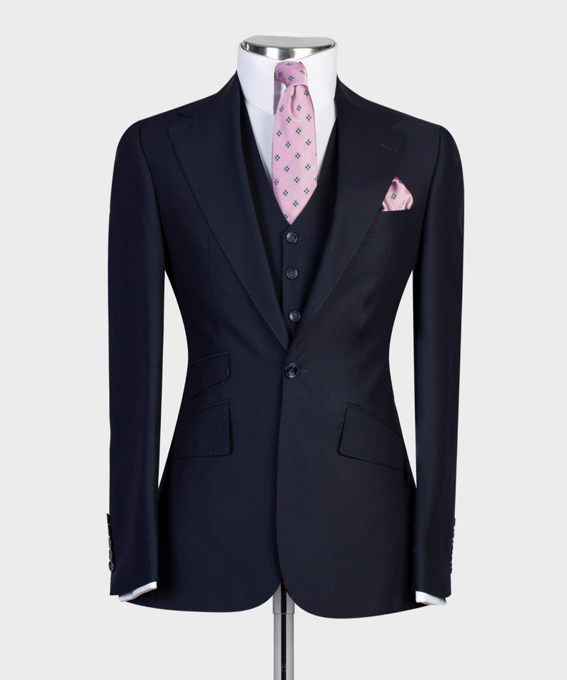 Three pieces Navy Blue Business Suit