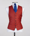 Three pieces Red Business Suit