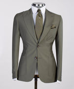 Three pieces Forest Green Casual Suit