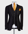 Three pieces Black Business Suit