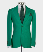 Three pieces Green business Suit