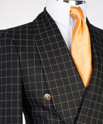 Mens Plaid Double Breasted Suit