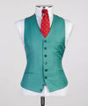 Three pieces Green Business Suit