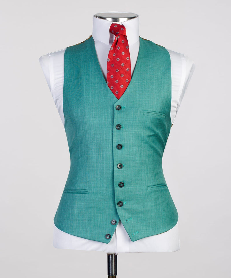 Three pieces Green Business Suit