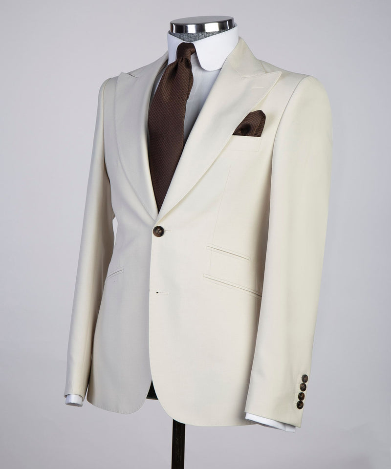 Men’s Three pieces Cream Royal Suit