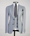 Men’s Three pieces Gray Royal Suit