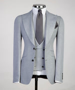 Men’s Three pieces Gray Royal Suit