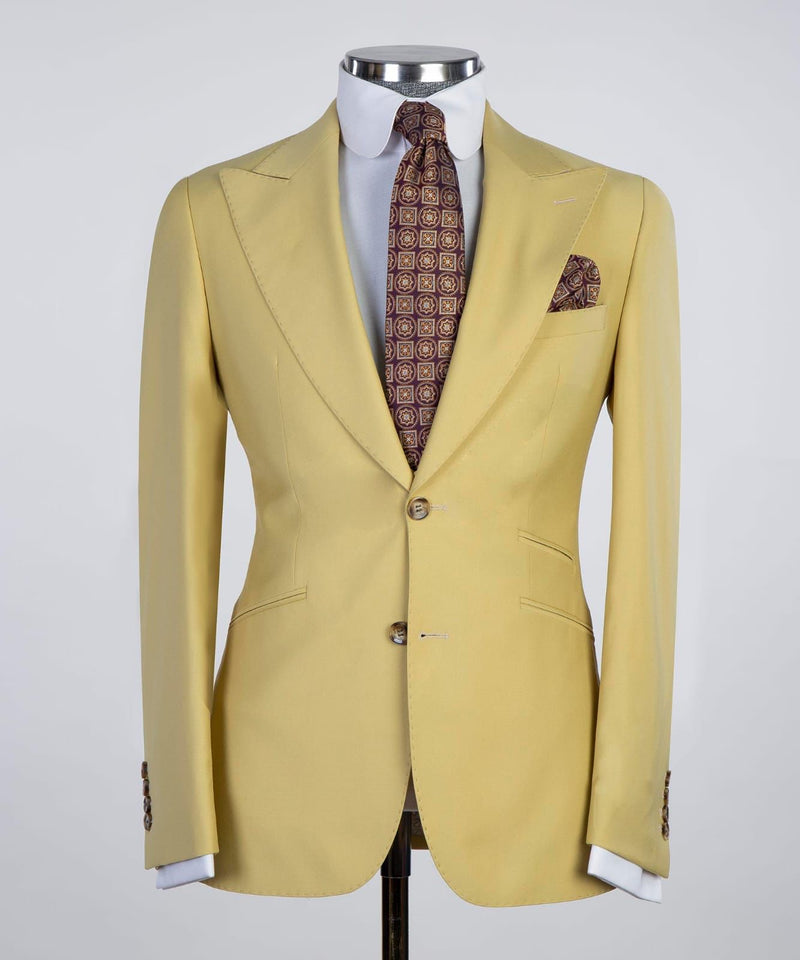 Three pieces Yellow Business Suit