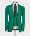 Three pieces Green business Suit