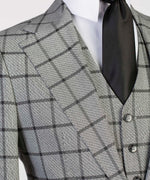 Three pieces Plaid Business Suit