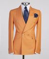 Orange Double Breasted Suit