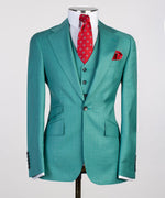 Three pieces Green Business Suit