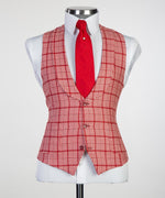 3 pieces Plaid Suit