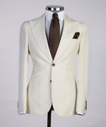 Men’s Three pieces Cream Royal Suit