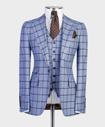 Three pieces Plaid business Suit