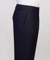 Three pieces Strip Navy Blue Suit