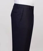 Three pieces Strip Navy Blue Suit