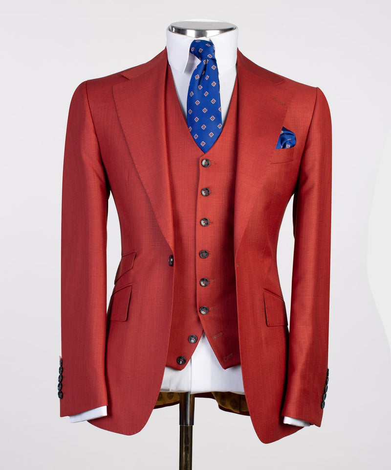 Three pieces Red Business Suit