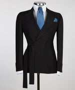 Men’s Black Belted Suit