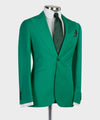 Three pieces Green business Suit