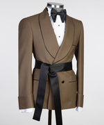 Men’s Belted Tuxedo Suit