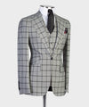 Three pieces Plaid Business Suit