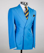 Men’s Blue Double Breasted Suit