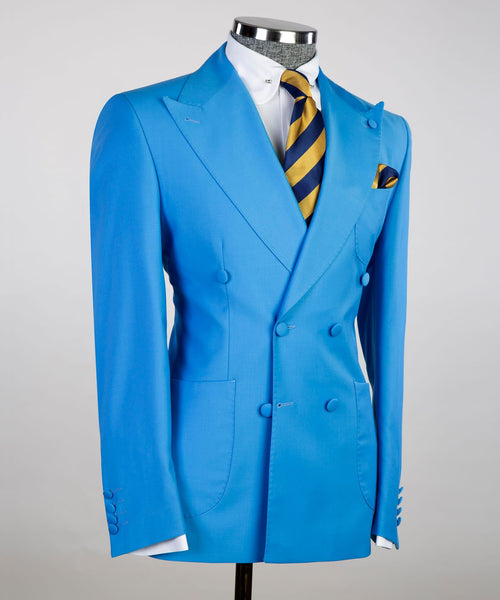 Men’s Blue Double Breasted Suit