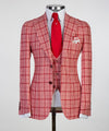 3 pieces Plaid Suit