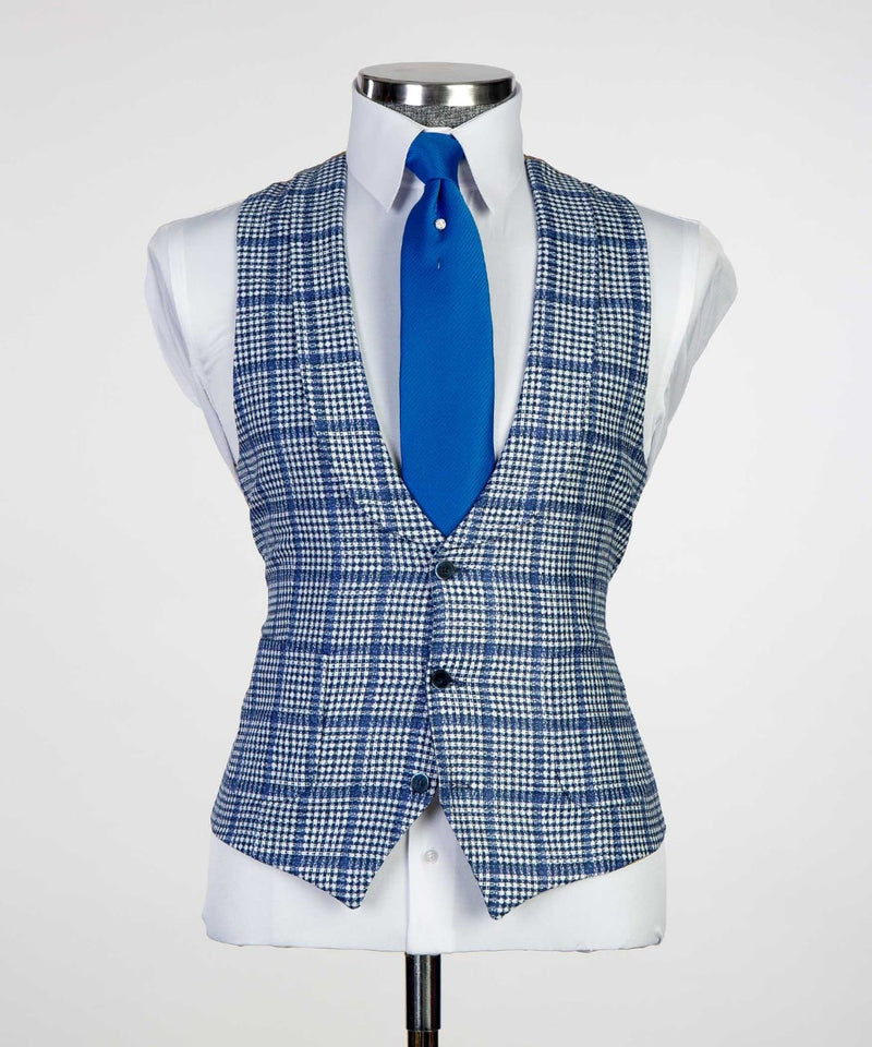 3 pieces Plaid Suit