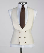 Men’s Three pieces Cream Royal Suit