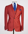 Three pieces Red Business Suit