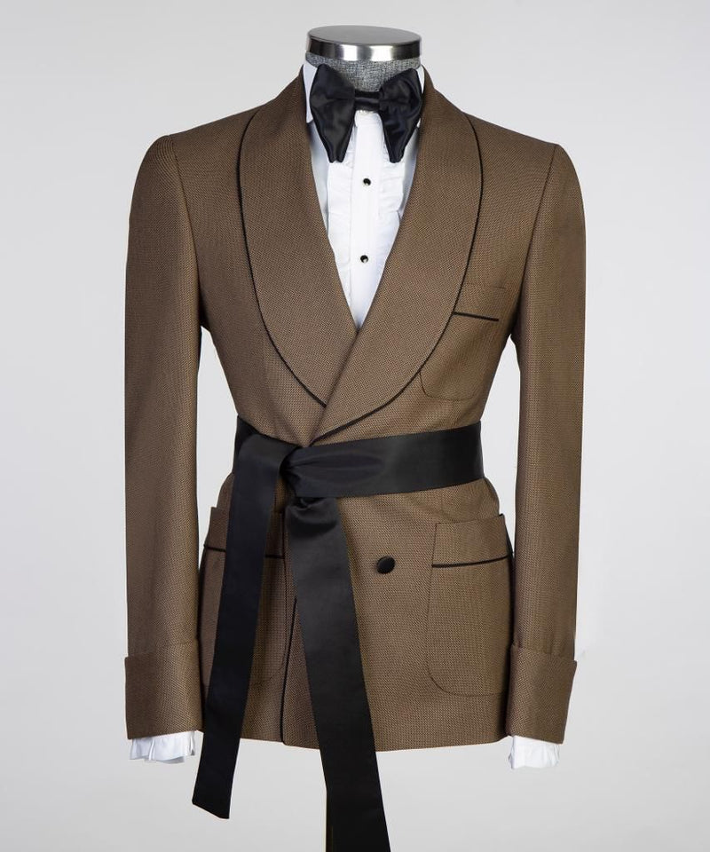 Men’s Belted Tuxedo Suit