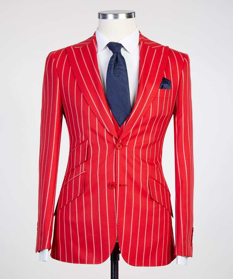 Red Striped Suit