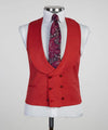 Three pieces Red Business Suit